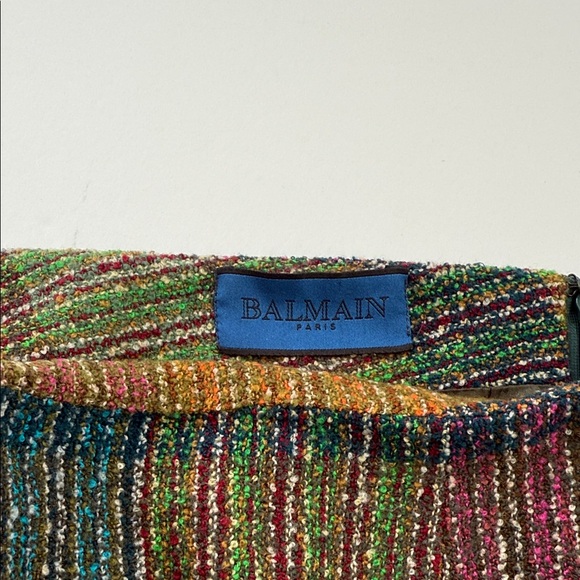 Balmain Wool Skirt From the 2010's Collection Multicolor Women's Skirt - Picture 2 of 6